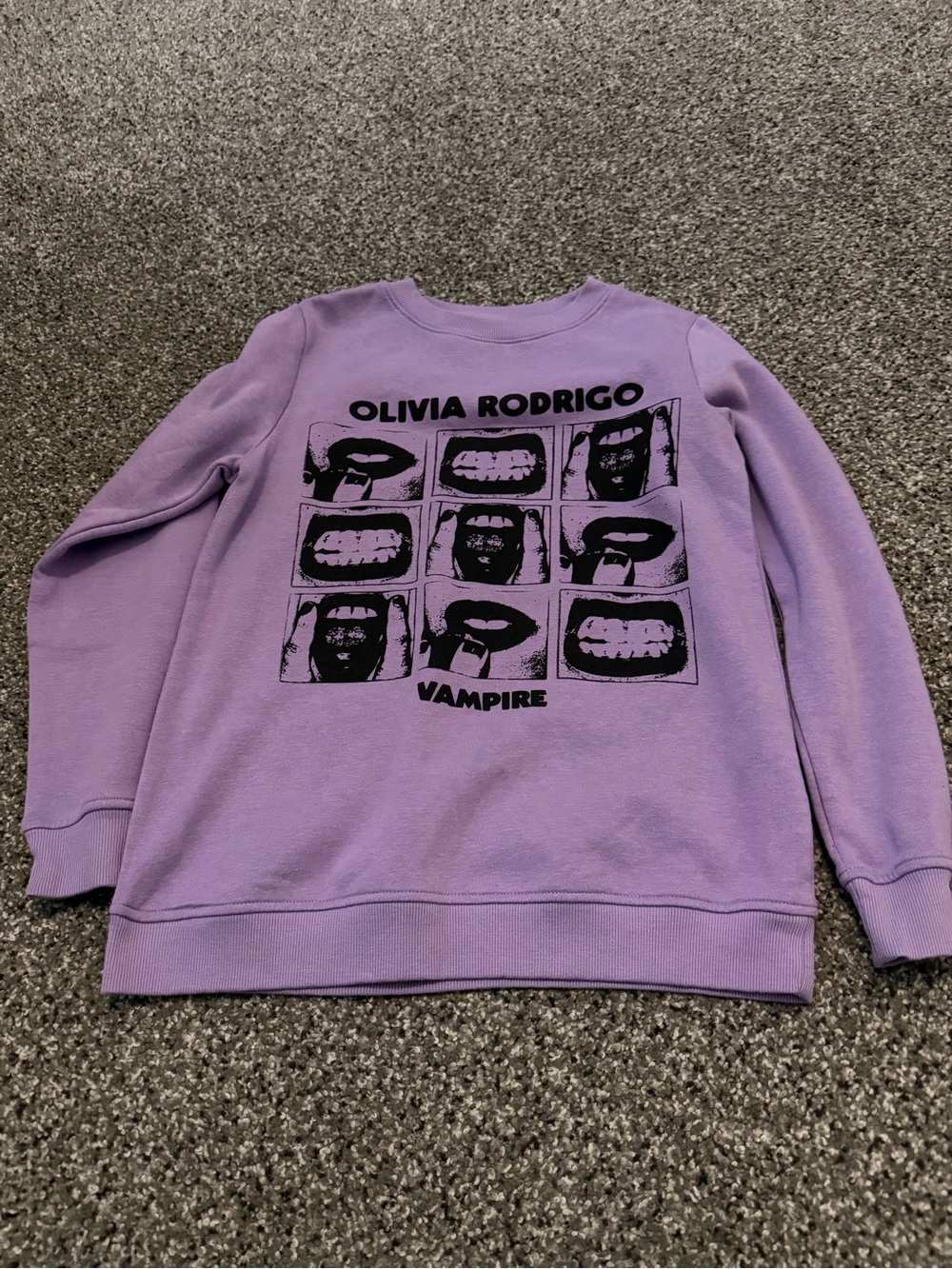 Olivia Rodrigo Lavender Graphic Crewneck Sweatshirt